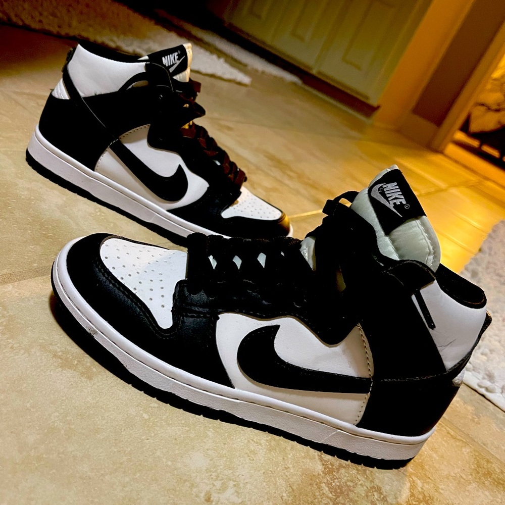 High top panda dunks